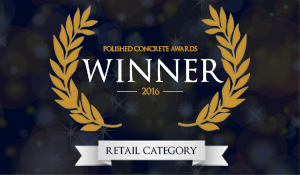 Transitions win Polished Concrete Awards - Retail Category - 2016