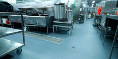 Project Highlight: Movie World Ricks Cafe Americain Epoxy Coating Movie World Ricks Cafe Commercial Kitchen Gold Coast