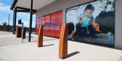 Mango Hill Marketplace, a new Brisbane shopping centre, functions well with Transitions Honed Concrete Mango Hill Marketplace in Brisbane with Transitions Honed Concrete